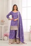 Niru By Gulkayra Shimmer Silk Surat Readymade Plazzo Suits Wholesale Market
